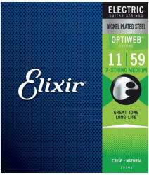 Elixir OptiWeb (19106) 7-String Medium 11-59 - elektromos húrkészlet