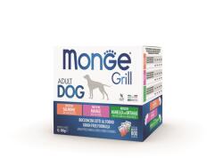 Monge Grill Dog Adult vegyes falatok - lazac/sertés/bárány 12 x 100 g