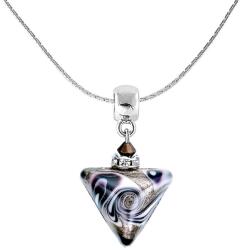 Lampglas Egyedi nyaklánc Cleopatra`s Dream Triangle Lampglas NTA13 gyönggyel