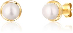 JwL Luxury Pearls Aranyozott fülbevaló folyami gyönggyel JL0735 - vivantis