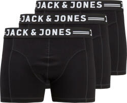Jack&Jones PLUS 3 PACK - férfi boxeralsó JACSENSE 12147591 Black 4XL
