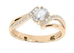 Troli Gyönyörű aranyozott gyűrű kristállyal PO/SR09000D 58 mm