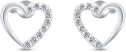Brilio Silver Romantikus ezüst fülbevaló csillogó szívek EA356W - vivantis
