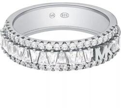 Michael Kors Csillogó ezüst gyűrű cirkónium kövekkel MKC1637AN040 55 mm