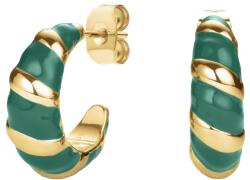 Rosefield Bájos aranyozott karika fülbevaló Emerald JEECG-J717 - vivantis