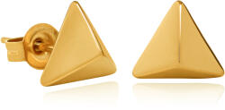 Troli Aranyozott háromszög alakú acél fülbevaló VAAXF063G - vivantis