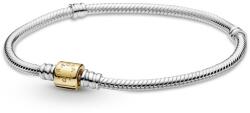 Pandora Elegáns ezüst karkötő arany csattal 599347C00 18 cm