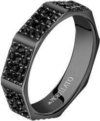 Morellato Időtlen fekete gyűrű kristályokkal Szív SALS84 59 mm