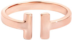 Troli Nyitott rózsaszín arany bevonatú acél gyűrű 57 mm