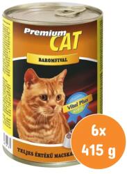 Premium Cat konzerv szárnyas 6x415g
