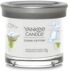Yankee Candle Illatgyertya Signature tumbler kicsi Clean Cotton 122 g