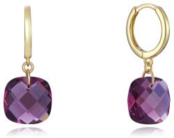Viceroy Stílusos aranyozott fülbevaló lila kristályokkal 13102E100-57 - vivantis
