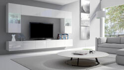 Meblohand Calabrini magasfényű fehér nappali szekrénysor 300cm - mindigbutor