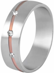 Beneto Exclusive Beneto Női bicolor acél gyűrű SPD07 61 mm