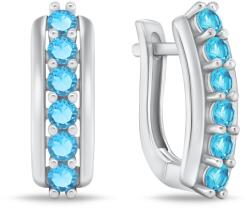 Brilio Silver Csodálatos ezüst fülbevaló világos kék cirkónium kövekkel EA543WAQ - vivantis