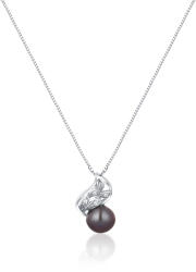 JwL Luxury Pearls Gyengéd nyaklánc valódi gyönggyel és cirkónium kővel JL0750 (lánc, medál) - vivantis