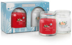 Yankee Candle Karácsonyi ajándékcsomag Signature illatgyertyák 2 db