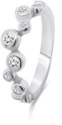 Brilio Silver Gyönyörű cirkóniumkövekkel kirakott ezüst gyűrű RI060W 60 mm