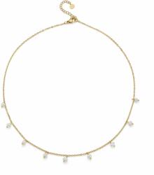 Oliver Weber Gyönyörű aranyozott nyaklánc gyöngyökkel Loco Silky Pearls 12313G-vel - vivantis