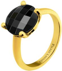 Pierre Lannier Aranyozott gyűrű fekete acháttal Multiples BJ06A323 56 mm