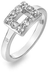 Hot Diamonds Ezüst gyűrű gyémánttal és topázzal Echo DR240 56 mm