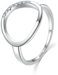 MOISS Elegáns ezüst gyűrű cirkónium kövekkel R0001901 48 mm