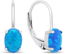 Brilio Silver Elegáns ezüst fülbevaló szintetikus opálokkal EA386WB