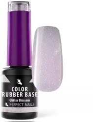 Perfect Nails Color Rubber Base Gel - Színezett Alapzselé 4ml - Glitter Blossom