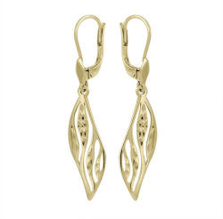 Soliter Brilio Csillogó sárga arany fülbevaló színtiszta kristályokkal 231 001 00625