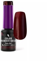 Perfect Nails Color Rubber Base Gel - Színezett alapzselé 4ml - Ruby Red - szepsegcikk