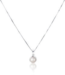 JwL Luxury Pearls Gyengéd nyaklánc valódi fehér gyönggyel JL0676 (lánc, medál) - vivantis