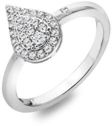 Hot Diamonds Elegáns ezüst gyűrű gyémánttal és topázzal Glimmer DR255 60 mm