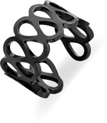Troli Divatos fekete acél gyűrű - vivantis