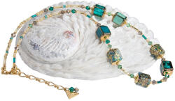 Lampglas Lenyűgöző Emerald Oasis nyaklánc 24 karátos aranyból Lampglas NCU68 gyöngyökkel - vivantis