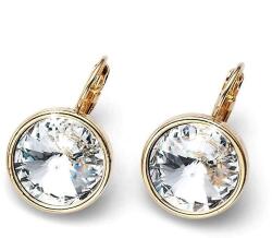 Oliver Weber Aranyozott fülbevaló Swarovski kristállyal Fun Crystal 22331G-001