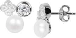 JwL Luxury Pearls Gyengéd fülbevaló igazgyöngyökkel és cirkónium kövekkel JL0539 - vivantis