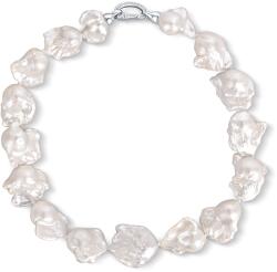 JwL Luxury Pearls Jellegzetes ezüst nyaklánc nagy barokk gyöngyökből JL0795