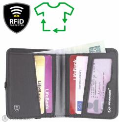 Lifeventure RFiD kompakt pénztárca Újrahasznosított pénztárca, szürke