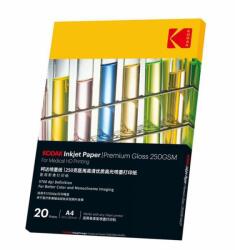 Kodak Hartie Kodak Premium print medical HD inkjet, A4, Glossy 250 g, top 20 coli (KODHD250A4)