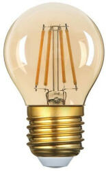 OPTONICA vintage filament E14 G45 LED izzó 4W 400lm 2500K meleg fehér arany üveg 1492 (1492) - optonica