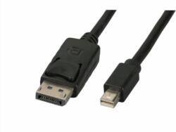 M-CAB 7200536 DisplayPort 1.2 apa - MiniDisplayPort Kábel 3m - Fekete (7200536)