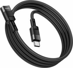 hoco. U107 USB Type-C apa - USB Type-C anya Hosszabbító kábel - Fekete (1.2m)