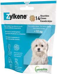 Vétoquinol 2x14db Zylkene Chews rágófalatok étrend-kiegészítő kistestű kutyáknak