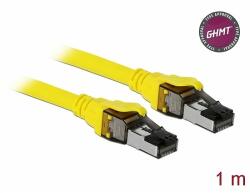 Delock RJ45 Cat. 8.1 S/FTP kábel vékony 1 m (86581) - dellaprint