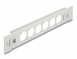 Delock 10 D-típusú patch panel 6 porttal eszköz nélkül szerelhető szürke (66901)