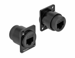 Delock D-típusú Modul RJ45 Cat. 6 anya - anya (86782)