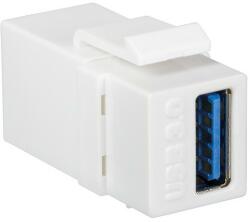 LogiLink Keystone Coupler USB 3.0-A F/F, white (NK0015)
