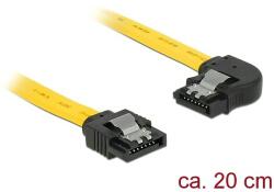 Delock 6 Gb/s sebességet biztosító SATA-kábel egyenes csatlakozódugóval > balra néző SATA-csatlakozó (83958) - dellaprint