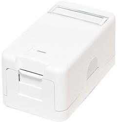 LogiLink Keystone Surface Outlet 1 Port white, PrimeLine (NK4022)