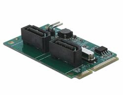 Delock Mini PCIe átalakító 2 x RAID-os SATA-hoz (95264)